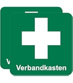 Rettungszeichen Erste Hilfe Aufkleber – 150x150 Mm, Selbstklebend Nach DIN EN ISO 7010