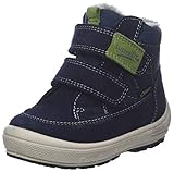 Flexible Laufsohle Superfit Jungen Groovy Schneestiefel, Blau (Blau/Grün 80), 27 EU