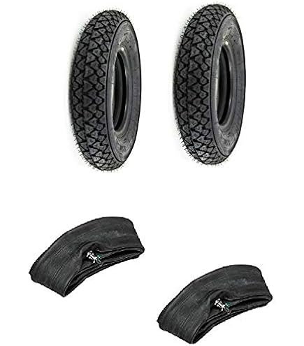 2 PNEUMATICI 3.50-10 + CAMERE DARIA GOMME PER PIAGGIO VESPA PX 125 150 200 Arcobaleno 61185100 - Foto 11