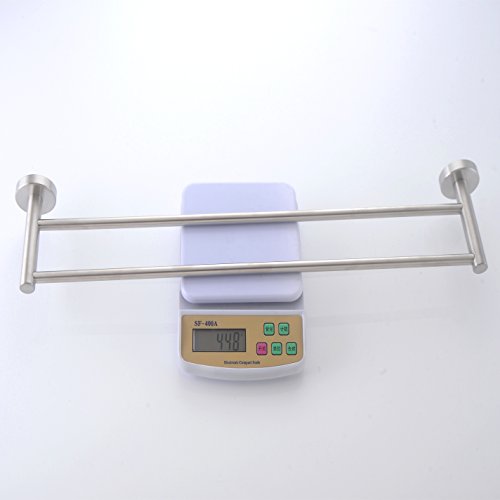 Aothpher 60cm Badezimmer Einzelne Handtuchhalter aus Gebürstetem Edelstahl SUS 304,Bad Wand Handtuchhalter und Kleiderbügel - 6