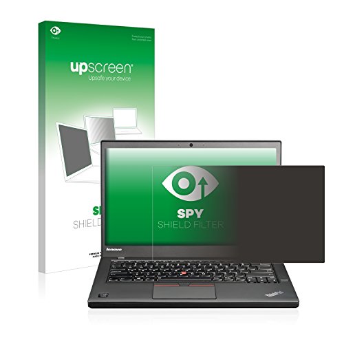 upscreen Spy Shield Filter Blickschutzfilter Lenovo ThinkPad T450s (Non-Touch) - Blickschutz, Sichtschutz, Kratzfest, Blendschutz, Made in Germany