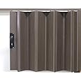 PVC Folding Door (Sliding Door) (Light grey, W100CM x L200CM)