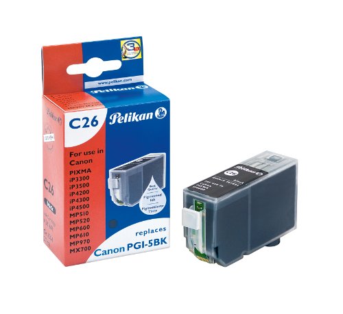 Pelikan Druckerpatrone C26 ersetzt Canon PGI-5BK, Schwarz (pigment)