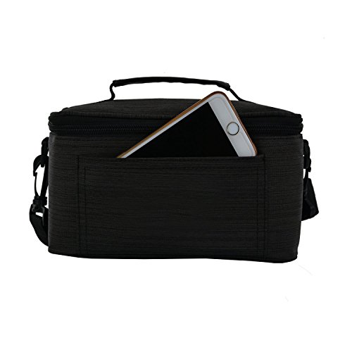 Pushingbest Leinwand Tragetasche Lagerung wasserdichte Hülle stoßfestes tasche für Samsung Gear VR VR Case VR Box VR Pro Riem 3(Black) - 2