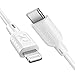 Produktbild RAVPower USB C auf Lightning Kabel, 90cm/180cm lang, Apple MFi-Zertifiziert, USB C Lightning Ladekabel für iPhone X/XS/XR/XS Max/ 8/8 Plus, für Typ-C Ladegerät, Unterstützt Power Delivery (0.9m, Weiß)
