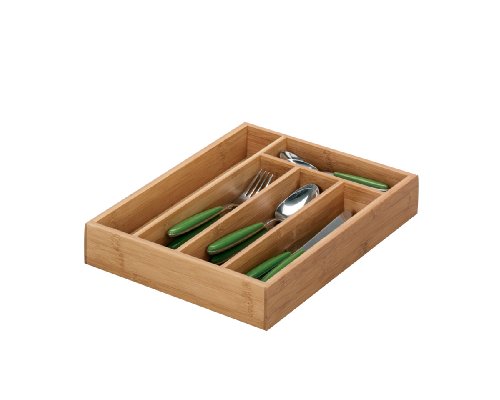 Zeller 25269 Besteckkasten, Bamboo / 34 x 26 x 5