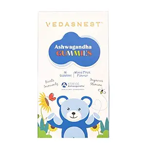 VEDASNEST Ashwagandha Multivitamin Jelly Gummies I Immunity Booster for Kids, Kids, Teenagers, Men, Women, Adults With Essential Vitamins For Growth, Development & Immunity