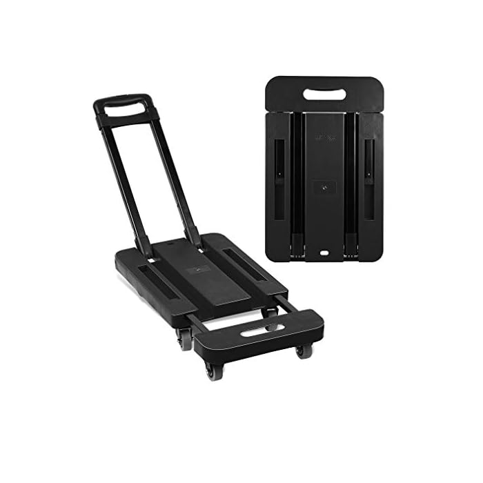 Buy Foldable trolley 6 Wheels Hand Trolley Extendable Flat Luggage