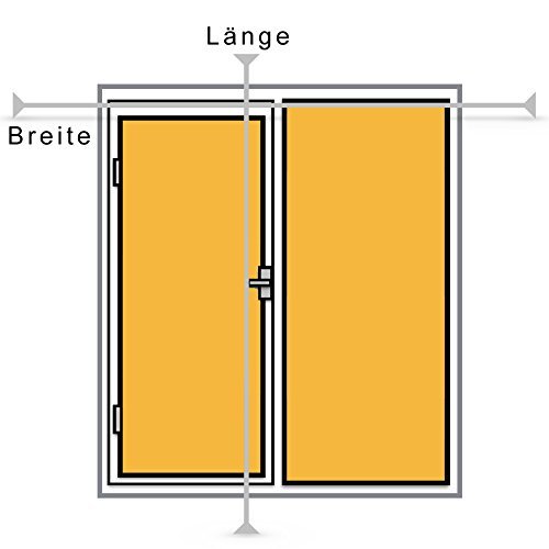 Doppelrollo 160 cm breit x 250 cm Lang | Farbe weiß | mit geschlossener Kasette | breite Beschwerung | Kettenzug | Wand oder Deckenmontage möglich - 2