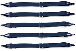 ENZODATE Cinta de sujeción para gafas de niños, banda deportiva para sujeción de gafas (5 piezas por paquete) multicolor azul marino