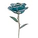 Produktbild Geschenk für sie Ezbuy 24k vergoldet Echt Rose mit Geschenkpaket für Hochzeit,Weihnachten Dekoration, Valentinstag,Geburstag,Jahrestag,Muttertag's Geschenk für Freundin und Liebe Frauen (hellblau)