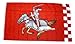Produktbild Fahne Ritter mit Pferd rot NEU 90 x 150 cm Flaggen