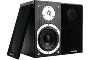 FENTON. COPPIA CASSE ACUSTICHE SCAFFALE LIBRERIA HIFI STEREO 140W DIFFUSORI ALTOPARLANTI HOME-THEATRE