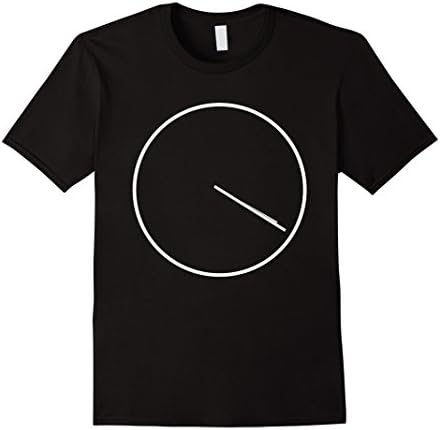 Men's Subtle Stoner 420 Clock T-Shirt Medium Black
