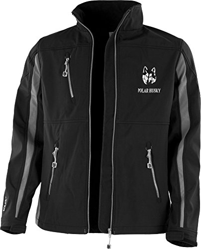Polar Husky Herren Softshell Jacke in verschiedenen Ausfhrungen S-XXXL Farbe Schwarz/Grau Gre XL