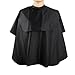 Segbeauty® Waterproof Nylon Salon Hair Cape Barber Cape, Velcro Closure Odourless Hair Stylist Cape, Black Mini Comb-out Make-up Beard Trimming Shampoo Hair Color Haircut Apron