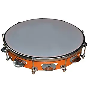 JAPS BIZ Tambourine/Dafli Hand Percussion Musical Instrument 10 inch