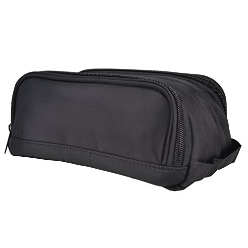 Damero Schwarz Universal Organiser Tasche mit Doppelschicht Sporttasche Tragtasche für Reise zum Ladegrät/Eletronisches Zubehör für Reiseorganisator (Mittel) - 8