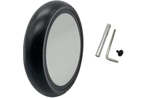 BROGTORL Poussette Remplacement Roues En Caoutchouc Roue Avant Et Arrière Poussette Accessoire Compatible Avec Babyzen YOYO YOYA (1 PCS Rear Wheel)