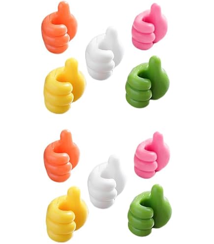 Mooshy 60 ganci da parete per pollice, autoadesivi, ganci a