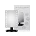 SATMON Makeup Mirror with 16 LED Lights & Touch Screen Dimmable with Removable 10x Magnifying Spot Mirrors,180°Swivel Rotation,Illuminated Vanity Mirror for Bathroom,Bedroom,Desktop,Tabletop (Black)