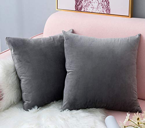 Yamonic Velvet Soft Decorative Square Throw Pillow Case Cushion Covers Luxury Pillowcases for Living