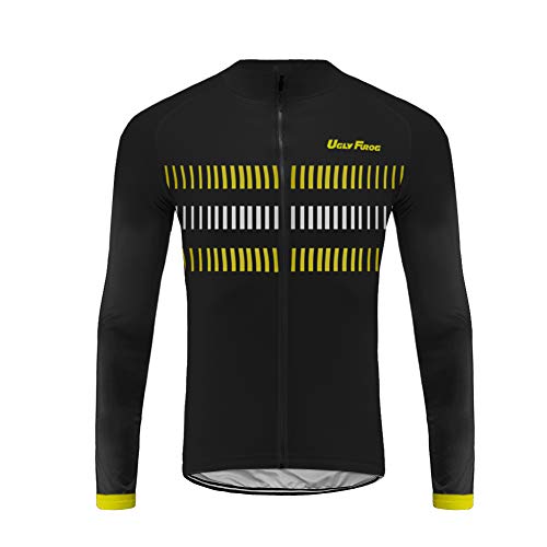 Uglyfrog Frühling/Herbst Männer Radfahren Kleidung Set Fahrrad Anzug Outdoor Langarmtrikot+ Bib Hose Atmungsaktiv Schnell Trocken （Trikots Wird separat verkauft）