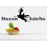 *NEU* Wandaufkleber/Wandtattoo/Wandsticker - Spruch für die Küche ***HEXENKÜCHE - 03*** (Größen.- und Farbauswahl)