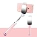 Produktbild l&zr Selfie-Stick für Android/iPhone 6/6s/6 Plus Fernbedienung Mini Keine App Keine Batterien mit Spiegel-Make-up, Pink, 18cm