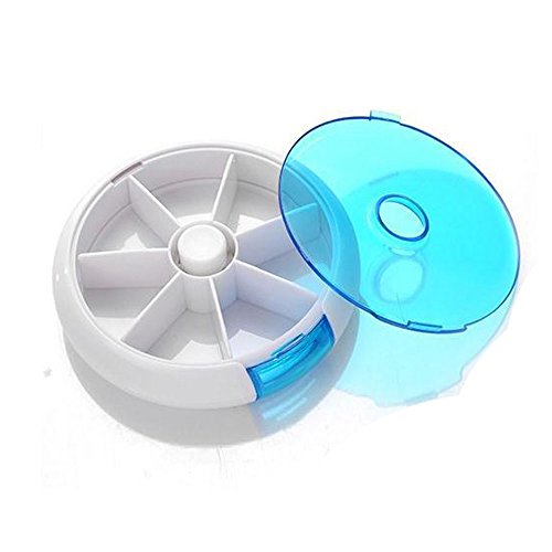 Pillendose Pillenbox Tablettendose Tablettenbox Medikamentenbox für 7 Tage -- Blau