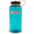 Nalgene Sustain Tritan BPA-Free Water Bottle Made with Material Derived From 50% Plastic Waste, 32 OZ, Wide Mouth, Teal