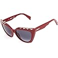 JC821S-69B SUNGLASSES - POLARIZED FASHION SUN GLASSES JUST CAVALLI BORDEAUX WOMAN JC821S-69B, Burgundy, Large