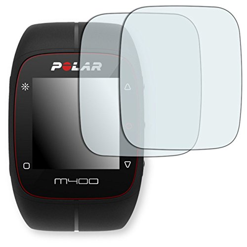 2 x protectores pantalla Golebo para Polar M400   M430  L  mina protectora adhesiva invisible  Crystal Clear   Fabricado en Alemania 