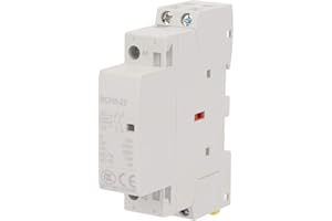 VIKYE Stycznik prądu zmiennego, 2P 2NO Normalnie otwarty Stycznik prądu zmiennego na szynę DIN dla 25A 220V/230V 50/60HZ do zastosowań domowych