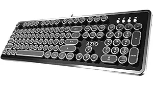 Azio Mk Retro Mechanical Keyboard (Black)