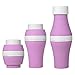 Produktbild Jerrybox Faltbarer Trinkbecher, Reisebecher aus Silikon, Tragbar, Zusammenlegbar, Platzsparend, 0.2L, 0.3L, 0.4L, 0.6L, BPA Frei, Pink