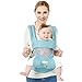 Produktbild ACEDA Babytrage, Ergonomische Baby- Und Kindertrage Mit Justierbaren Gurten Und Schlafkapuze, 4 Tragepositionen,Blue