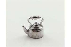 Melody Jane Dolls House Kettle Metal 1:24 Scale Miniature Kitchen Accessory