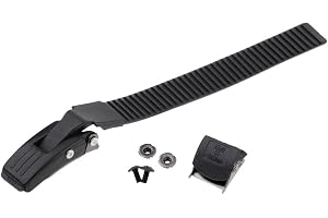 MERISHOPP Inline Skate Strap Buckle with Clamp Screws Nuts Replacement Parts 22x2cm