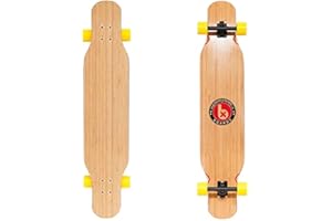 BeXtreme Longboard Completo Dance 46", Tabla Longboard Dancing Freestyle Kit Largo Loaded Mujer Hombre Madera Skateboard Pro topmount Flex