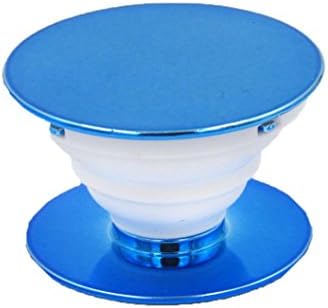 Cell Phone Holder Multi-Function Pop Stand Expanding Grip for iPhone Samsung Smartphones &amp; Tablets with Clip Stand Mobile Support (Blue)