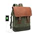 Produktbild WindTook Rucksack Canvas Leder Daypack für Uni Reisen Alltag Job mit Laptopfach & USB Mode 15,6 Zoll Laptop Rucksack Modischer