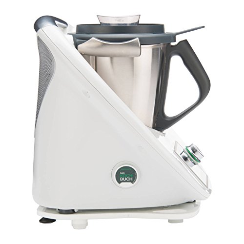 KochFix Rollbrett für Thermomix TM5 | Untersetzer in weiß aus Plexiglas | Premium-Gleitbrett für die Küche mit Teflongleitern - 5