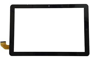 Audiosystem TOUCH SCREEN VETRO per Tablet MEDIACOM SMARTPAD IYO 10 M-SP1DY M-SP1DY4G 10.1" Nero + Biadesivo Ricambio Digitizer (Display Non Incluso)