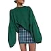 Produktbild FeiBeauty 2018 Mode Frauen Gestrickte Solide Langarm Laterne Ärmel Tops Lose Pullover Bluse Outwear Casual Herbst Oversize Kurz Freizeit Sweatshirt Hoodie Sportstwear