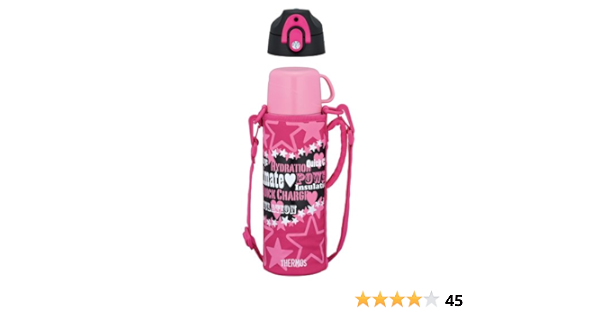 Amazon De Thermos Vakuum Isolations 2way Bottle 0 8l Schwarz Rosa Ffr 801wf Bk P