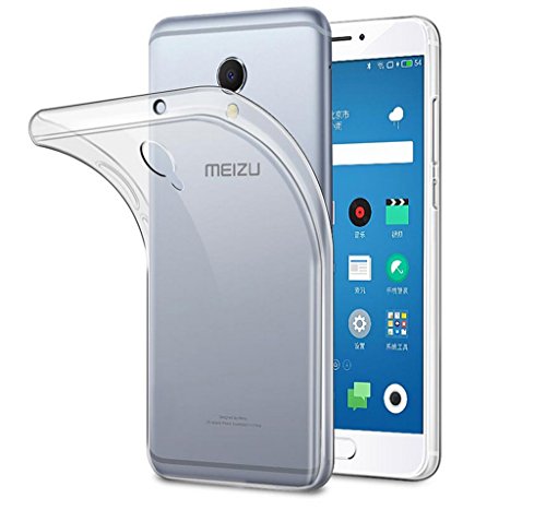 FUNDA de GEL TPU FINA  ULTRA-THIN  0 3mm TRANSPARENTE para MEIZU M5 5 2 