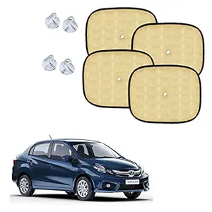 Car Adorable Beige Sun Shades for Side and Rear Window for HM Ambassador (Set of 4)