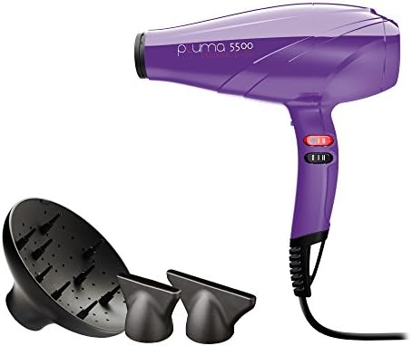 Gama Professional Italy UKSH1607 Ionic System Hair Dryer with 2 Nozzles and Diffuser