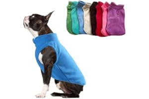 JACKO & CO Fleece-Weste mit Ring für die Leine – weich, leicht, atmungsaktiv für Welpen, kleine, mittelgroße Hunde, Kätzchen, Katzen, Chihuahua, warm für Herbst/Winter (Blau, Größe M (2,7–4,5kg)